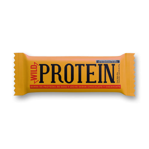 Barra de Proteina Chocolate y Cacahuate 16 unidades Wild Protein
