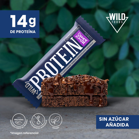 Barra de Proteína Vegana sabor Chocolate Amargo 5 unidades